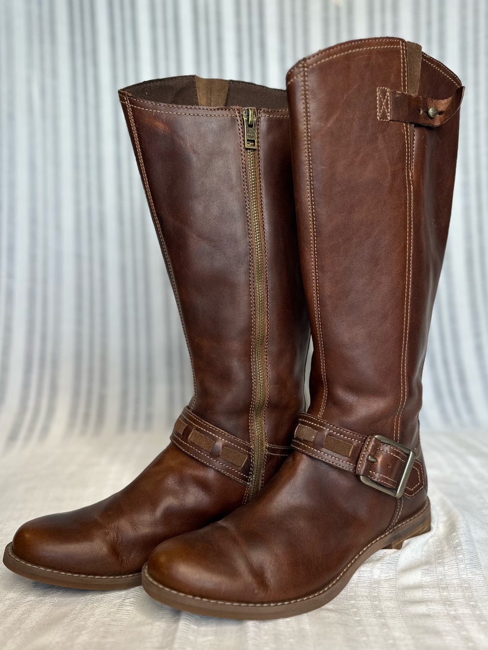 Timberland Savin Hill Brown Tall Boot Tobacco 8.5W - Picture 2 of 9